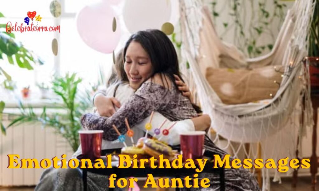 Emotional Birthday Messages for Auntie