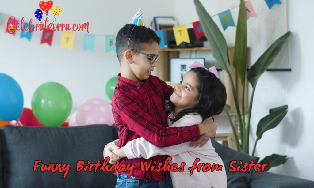 Funny Birthday Wishes from Sister