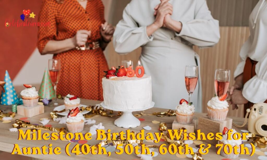 Milestone Birthday Wishes for Auntie (40th, 50th, 60th & 70th)