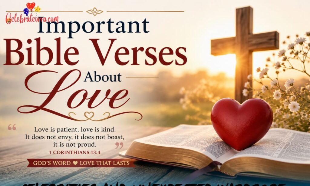 Important Bible Verses About Love