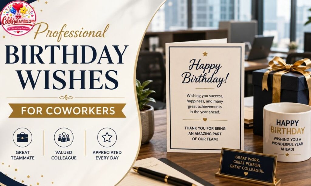 Professional Birthday Wishes for Coworkers