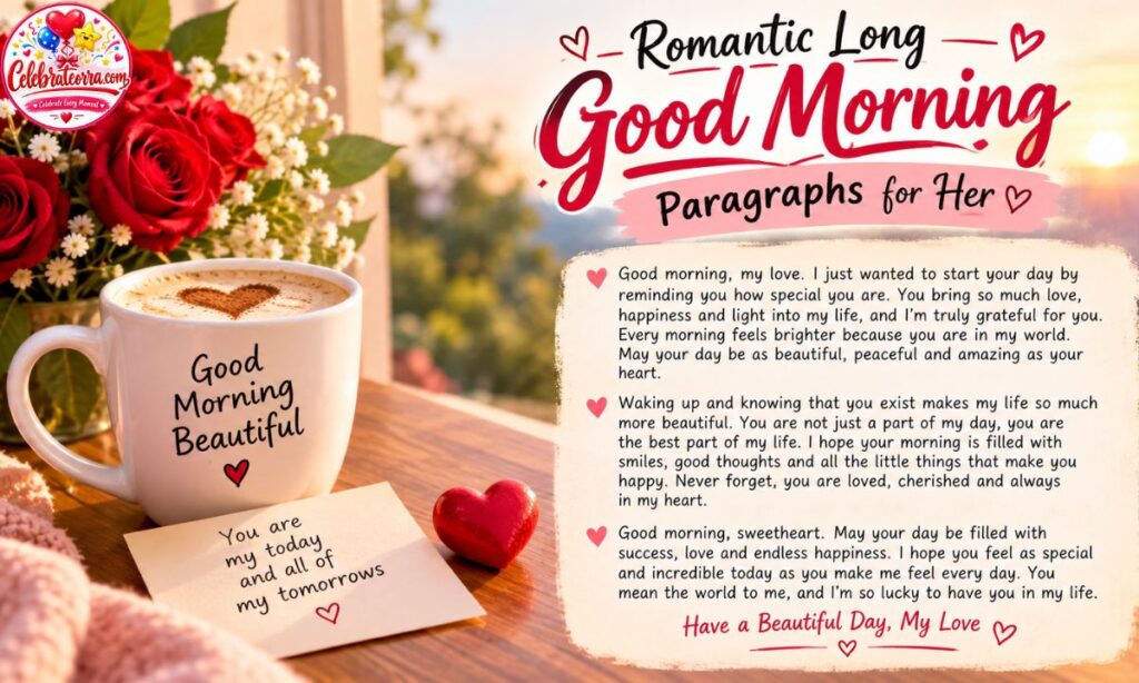 Romantic Long Good Morning Paragraphs