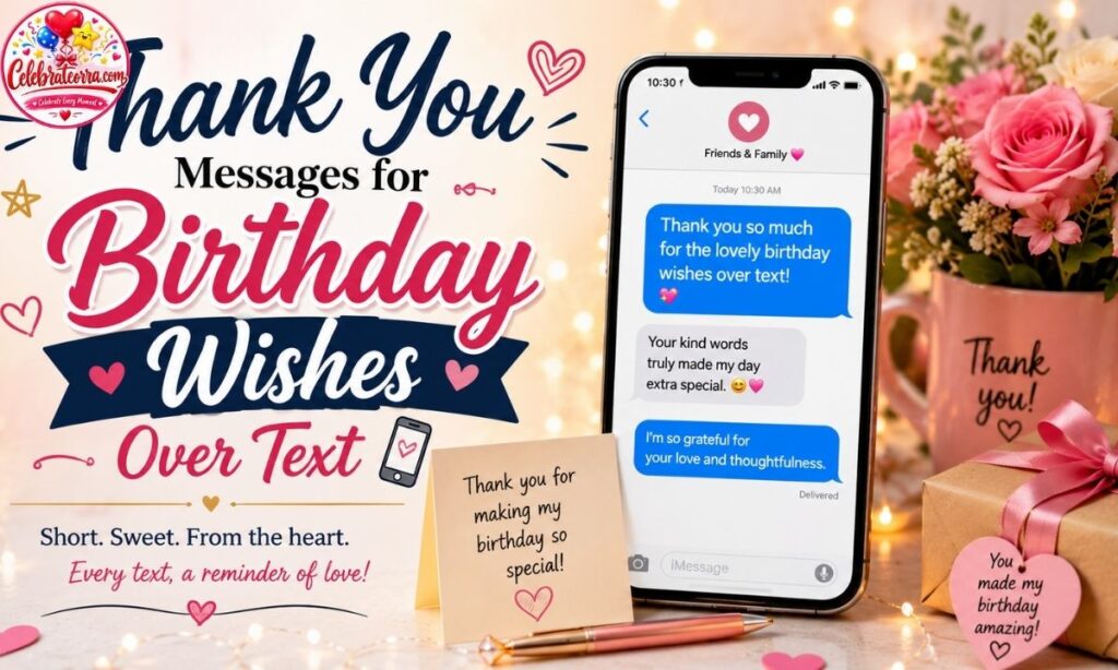 Thank You Messages for Birthday Wishes Over Text