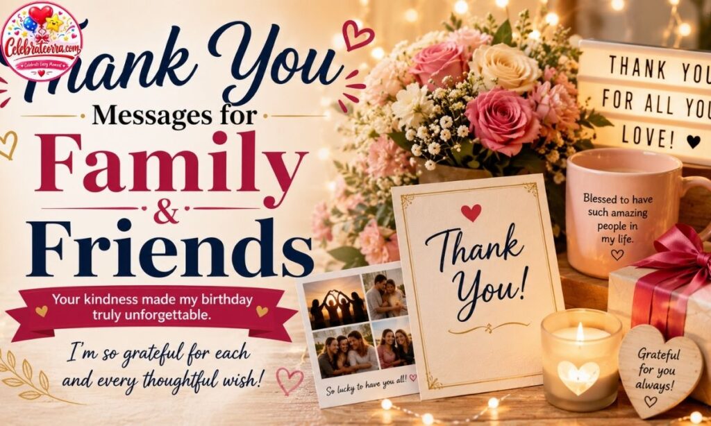 Thank You Messages for Family and Friends