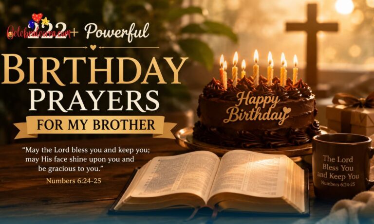 222+ Powerful Birthday Prayers for My Brother