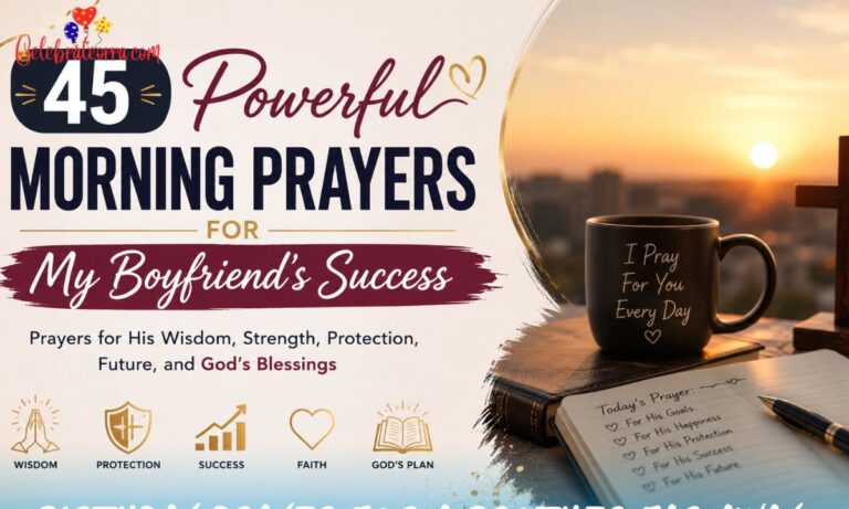45 Powerful Morning Prayers for My Boyfriend’s Success