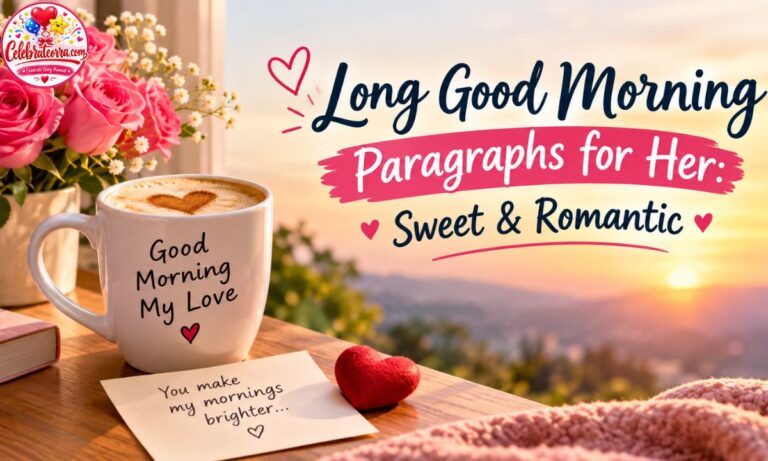 Long Good Morning Paragraphs for Her Sweet & Romantic