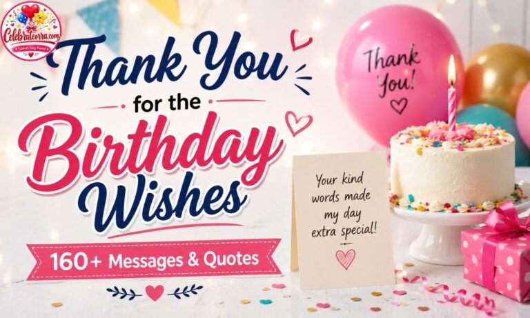 Thank You for the Birthday Wishes: 160+ Messages & Quotes